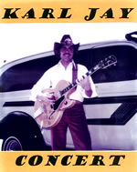 Karl Jay with his "custom Gibson Byrdland" guitar